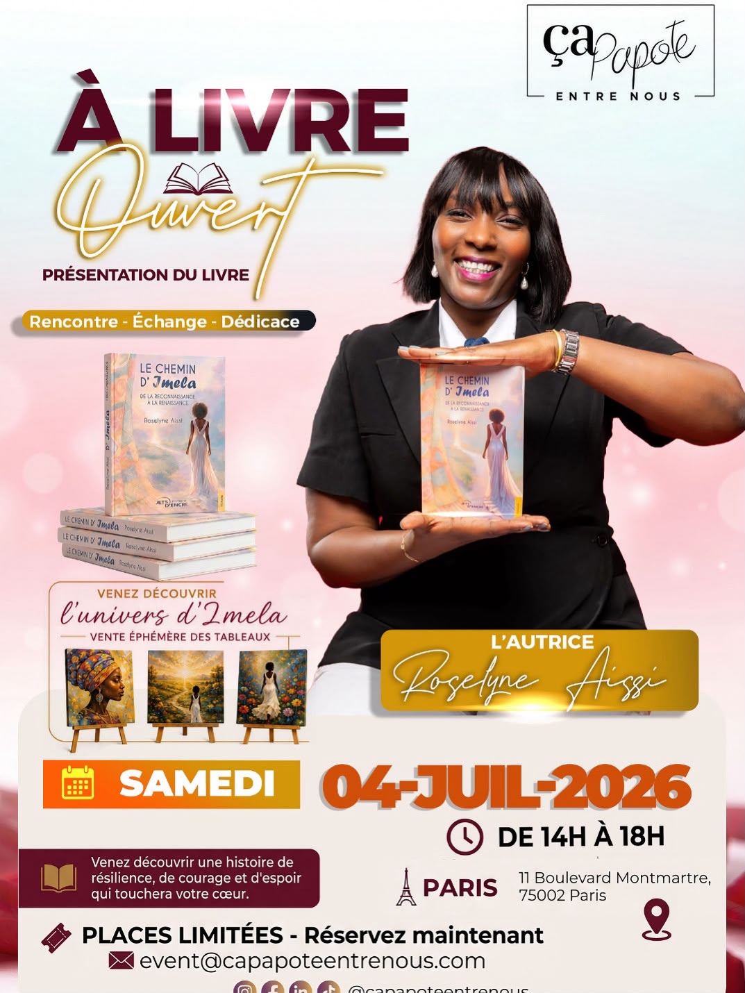 À la rencontre de Roselyne Aissi et de son œuvre inspirante Le Chemin d'Imela